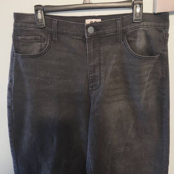SO size 15 32W High Rise Wide Leg Black Jeans - Picture 2 of 6